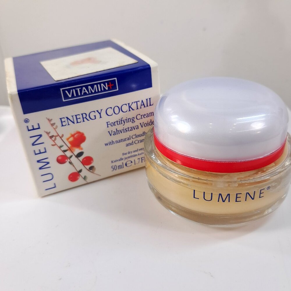 Lumene Energy Cocktail Fortifying Creme Cloudberry & Cranberry 1.7 fl oz READ  D